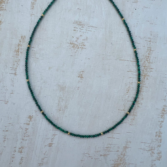 COLLAR MALAQUITA ORO