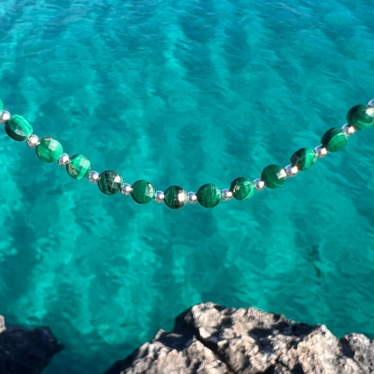 NEITA MALACHITE NECKLACE SET