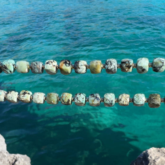 COLLIER EN OR AFRICAIN SENA TURQUOISE