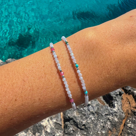 BRACELET ÂME PIERRE DE LUNE ROSE