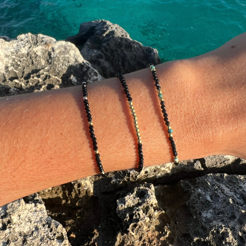 BRACELET EN OR ONYX ÂME