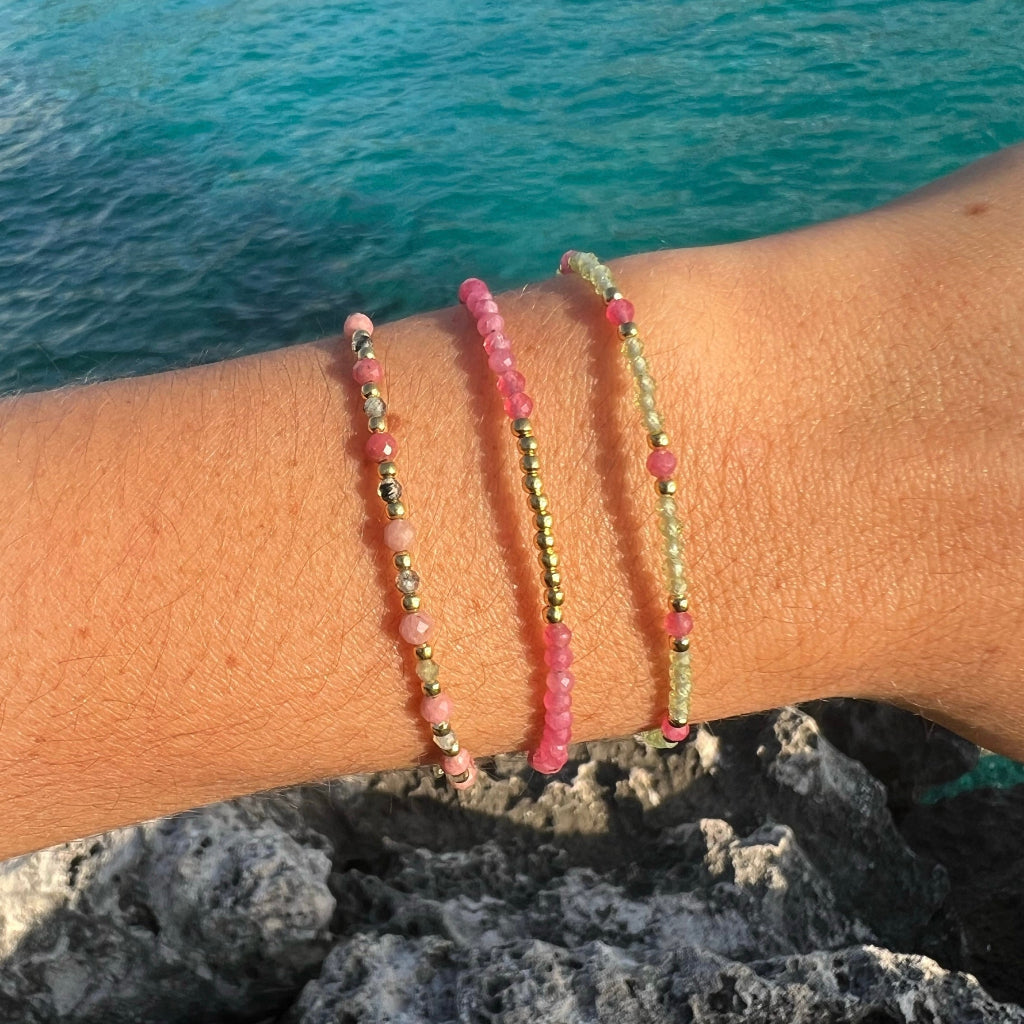 BRACELET EN OR TOURMALINE ERA