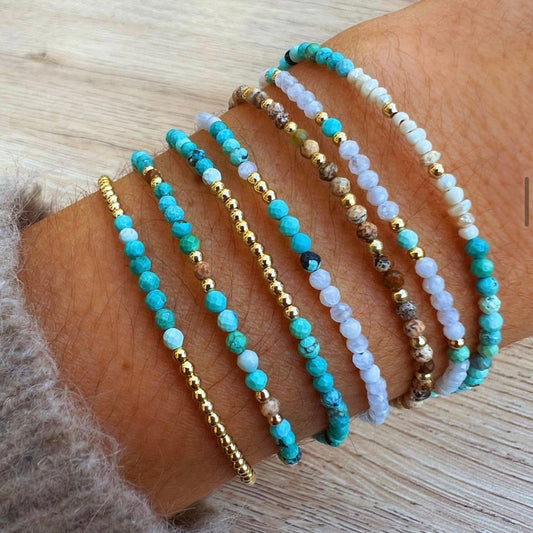BRACELET MARA EN OR TURQUOISE