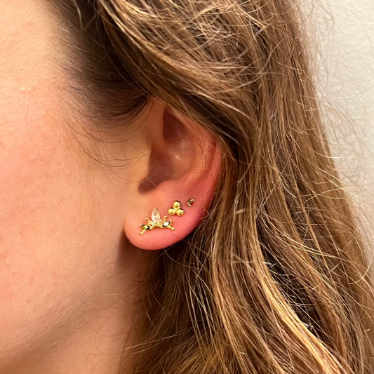 MINI PENDIENTES BORI ORO