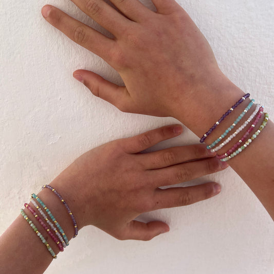 PULSERA KIDS AMATISTA ORO