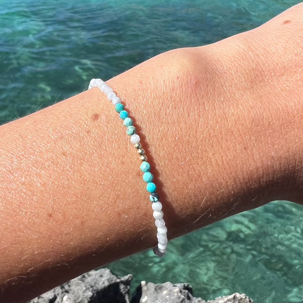 PULSERA MARA TURQUESA ORO