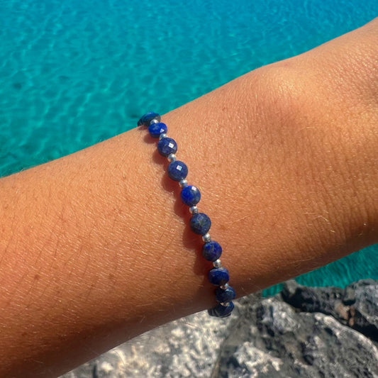 NEITA LAPIS LAZULI NECKLACE AND BRACELET SET