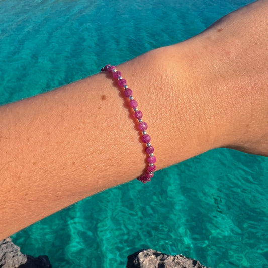 NEITA RUBY NECKLACE AND BRACELET SET