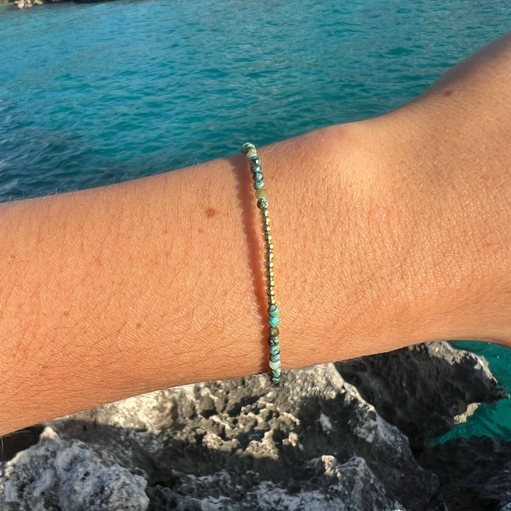 BRACELET EN OR DE L'ÈRE TURQUOISE AFRICAINE