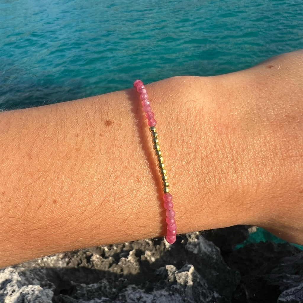 BRACELET EN OR TOURMALINE ERA