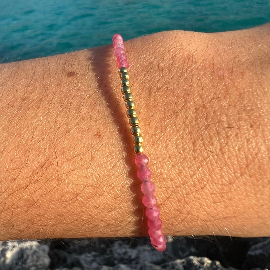 BRACELET EN OR TOURMALINE ERA