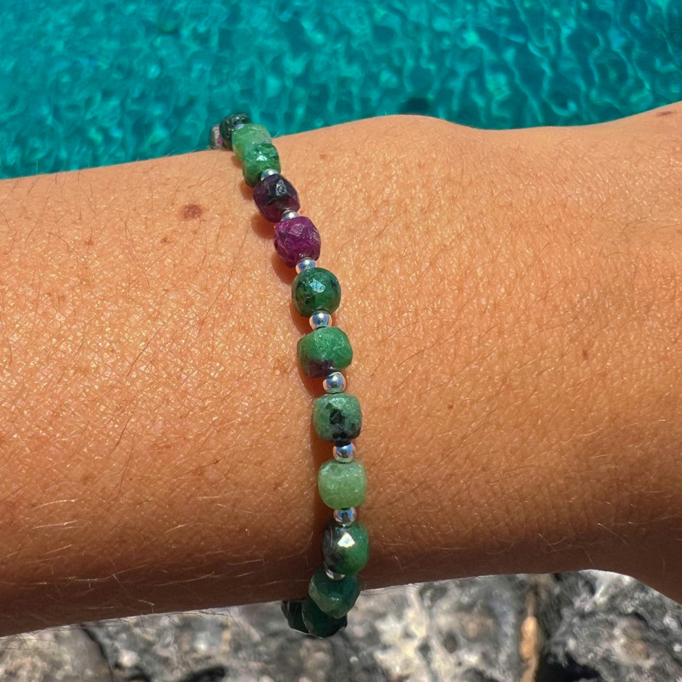 PULSERA SENA ZOISITA RUBI