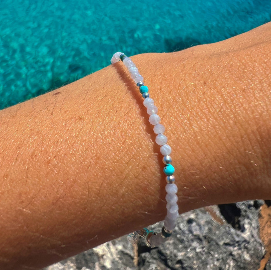 BRACELET PIERRE DE LUNE TURQUOISE SOUL