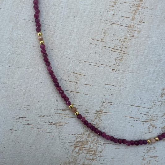 COLLAR SOUL RUBI RODOCROSITA