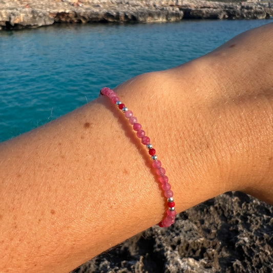 PULSERA SOUL TURMALINA CORAL
