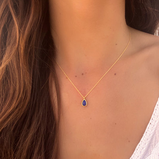 COLLAR DROP LAPISLAZULI
