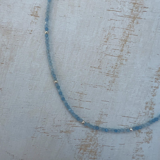 COLLIER AIGUE-MARINE