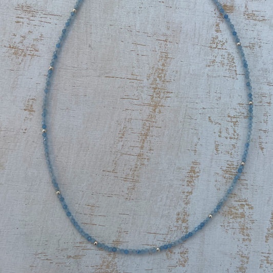 COLLIER AIGUE-MARINE