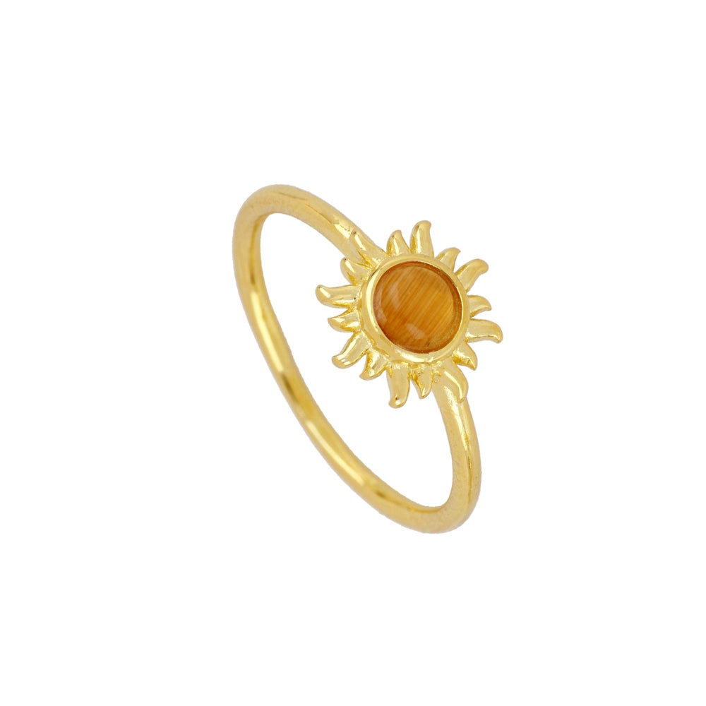 ANILLO FIRE NARANJA ORO