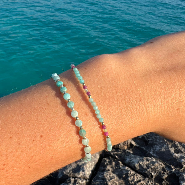 BRACELET SOUL AMÉTHYSTE RUBIS PÉRIDOT