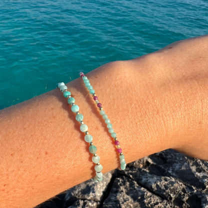 BRACELET SOUL AMÉTHYSTE RUBIS PÉRIDOT