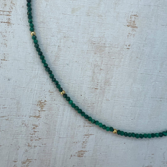 COLLAR MALAQUITA ORO