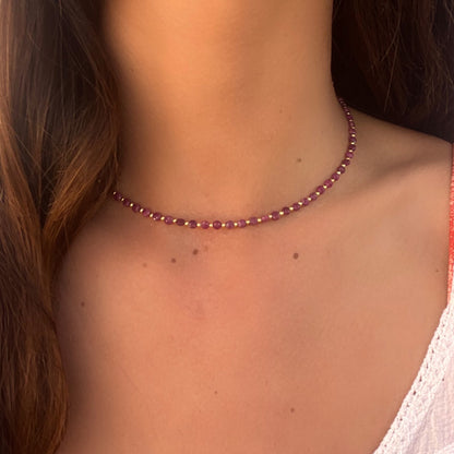 NEITA RUBY GOLD NECKLACE SET