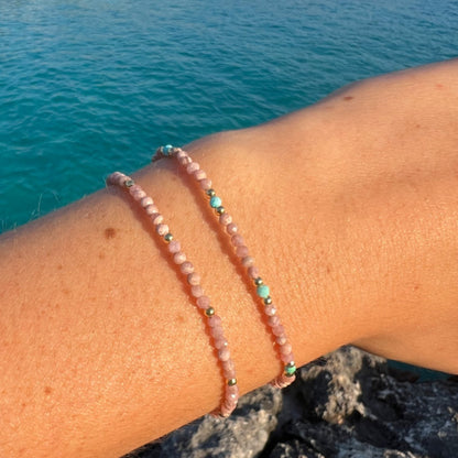 PULSERA SOUL RODOCROSITA TURQUESA