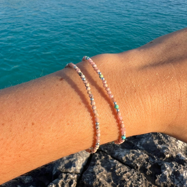 PULSERA SOUL RODOCROSITA TURQUESA