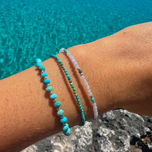 BRACELET PIERRE DE LUNE TURQUOISE SOUL