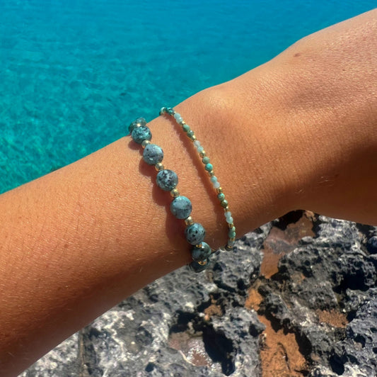 PULSERA NEA TURQUESA ORO
