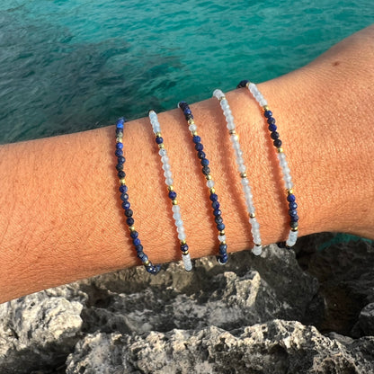 PULSERA ESCACS LAPIS LAZULI ORO