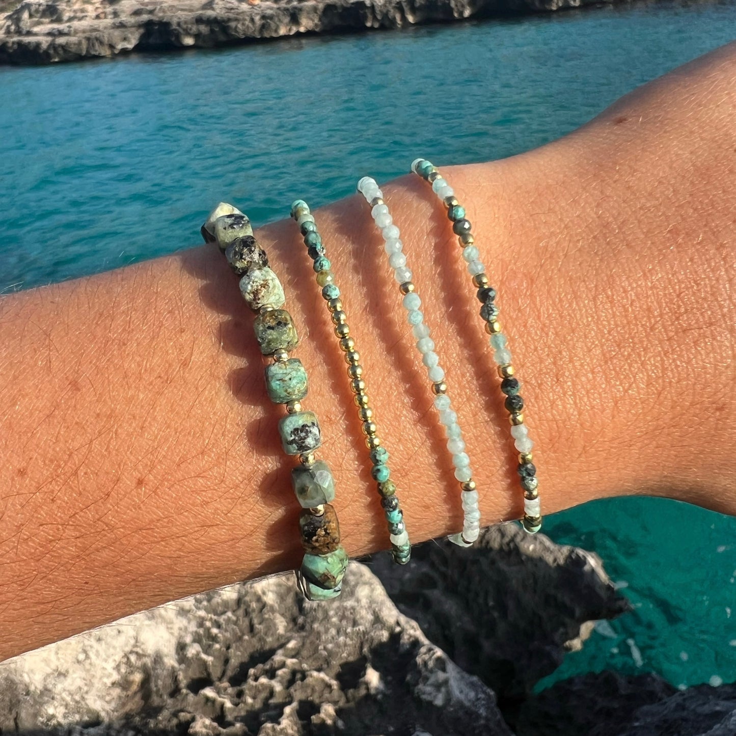 BRACELET AMAZONITE OR