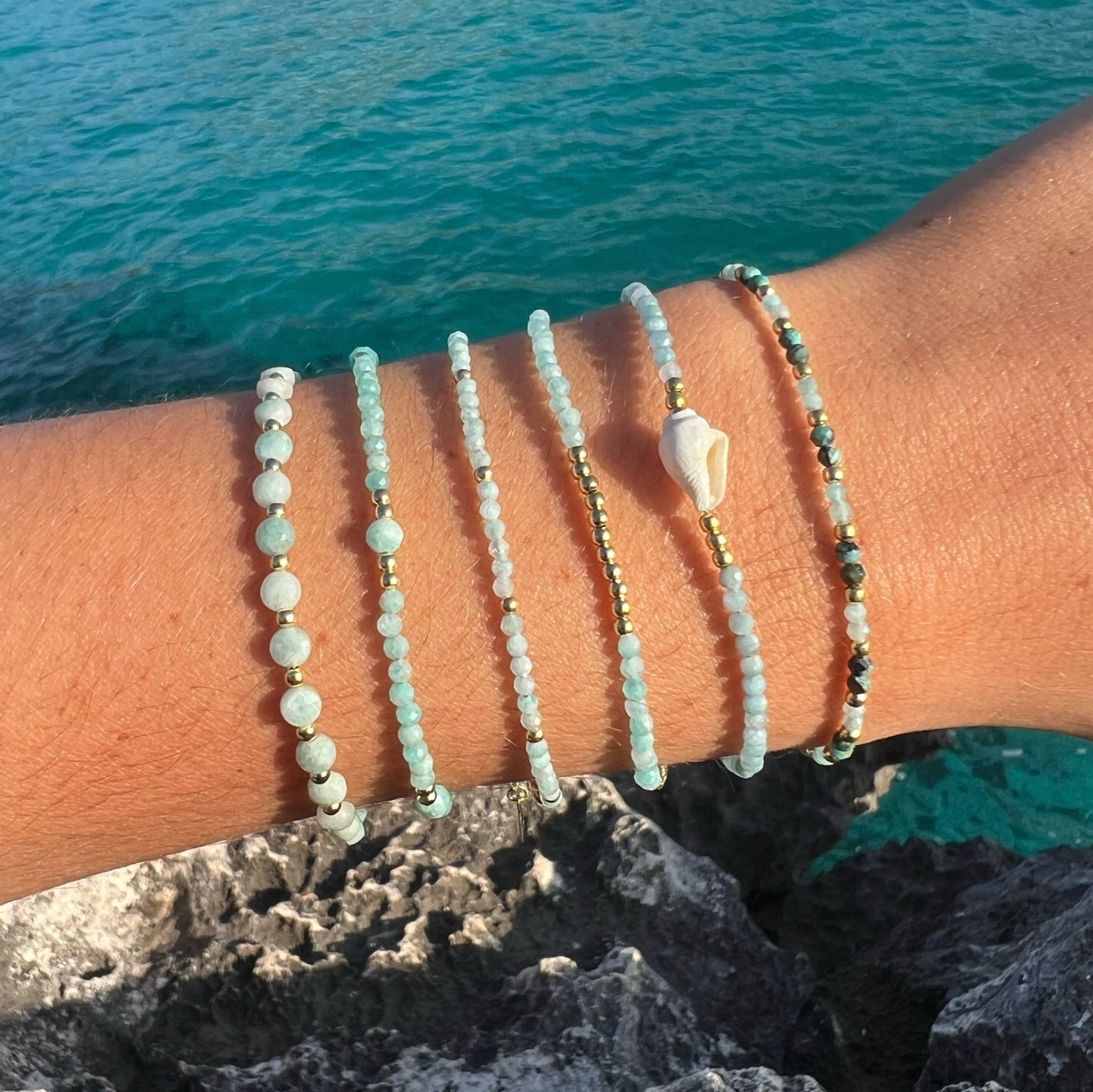 BRACELET AMAZONITE OR