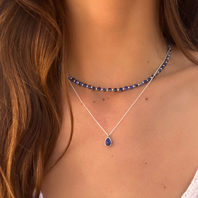 ENSEMBLE COLLIER NEITA LAPIS-LAZULI