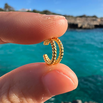 EAR CUFF PENDIENTES DUO ORO