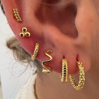 PENDIENTES DERU ORO