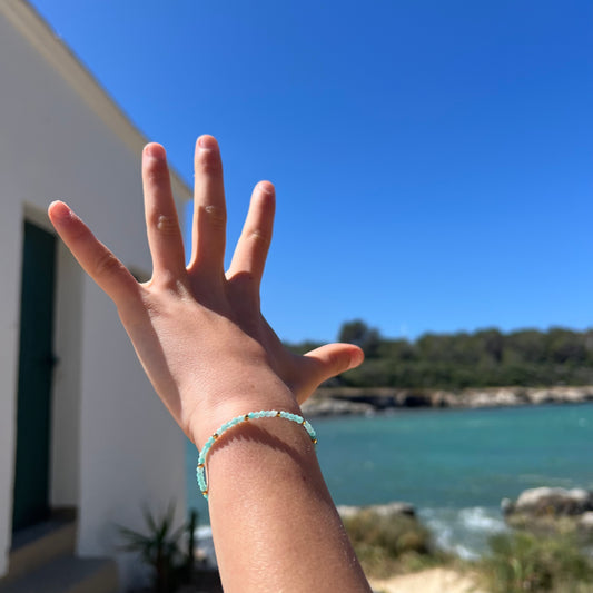 BRACELET AMAZONITE OR