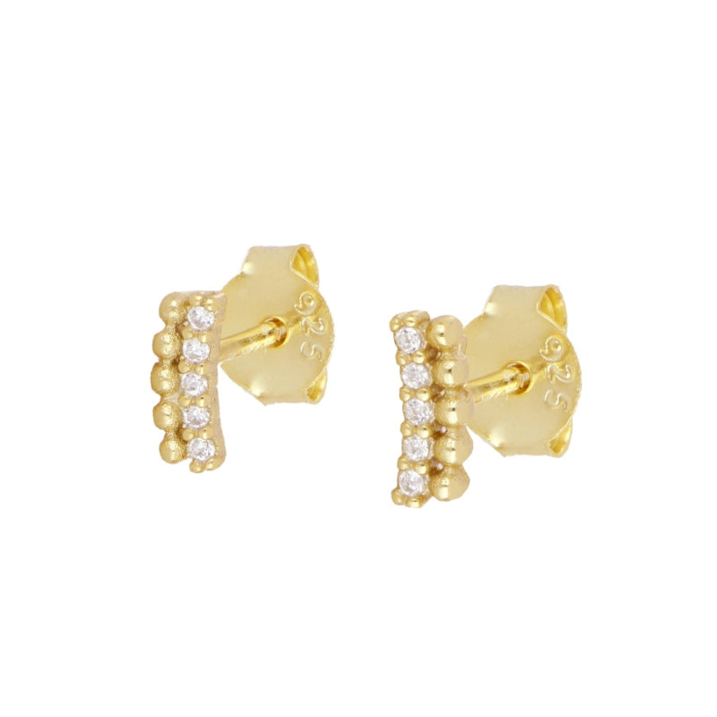 MINI PENDIENTES CRIN ORO