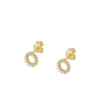 BOUCLES D'OREILLES MINI COURONNE EN OR