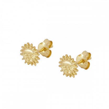 MINI PENDIENTES HAPPY SUN ORO