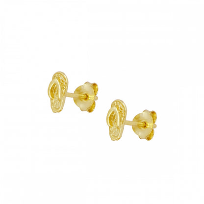 MINI PENDIENTES FLIPFLOP ORO