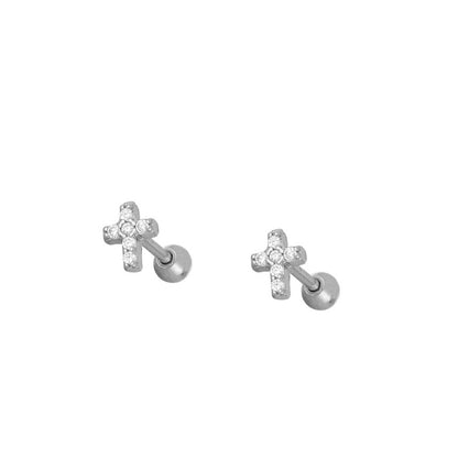 MINI CROSS EARRINGS