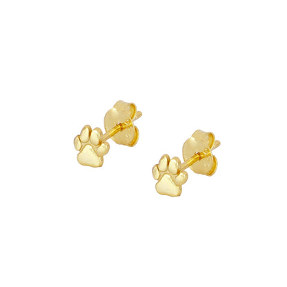 MINI PENDIENTES PAW ORO