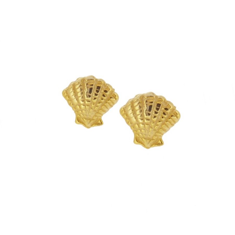 MINI SHELL GOLD EARRINGS