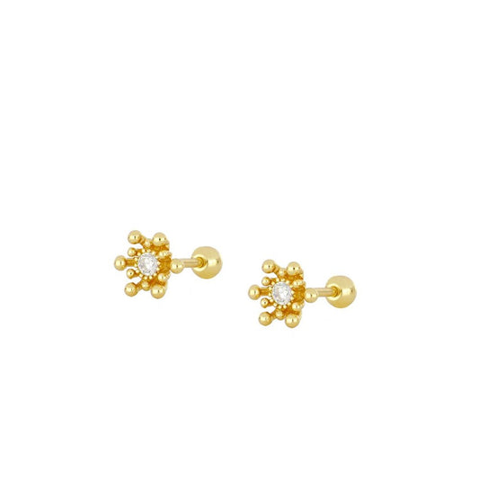 MINI PENDIENTES LISA ORO