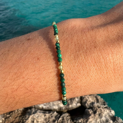 PULSERA SOUL MALAQUITA ORO