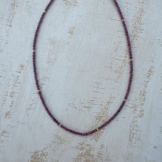 COLLAR RUBI ORO