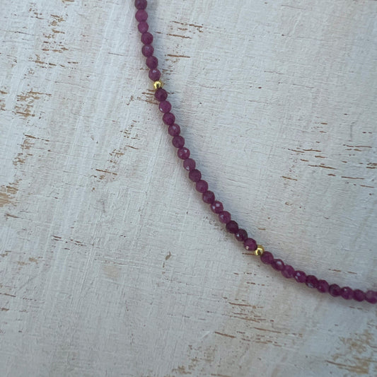 COLLAR RUBI ORO