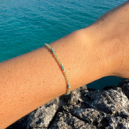BRACELET SOUL PÉRIDOT TURQUOISE